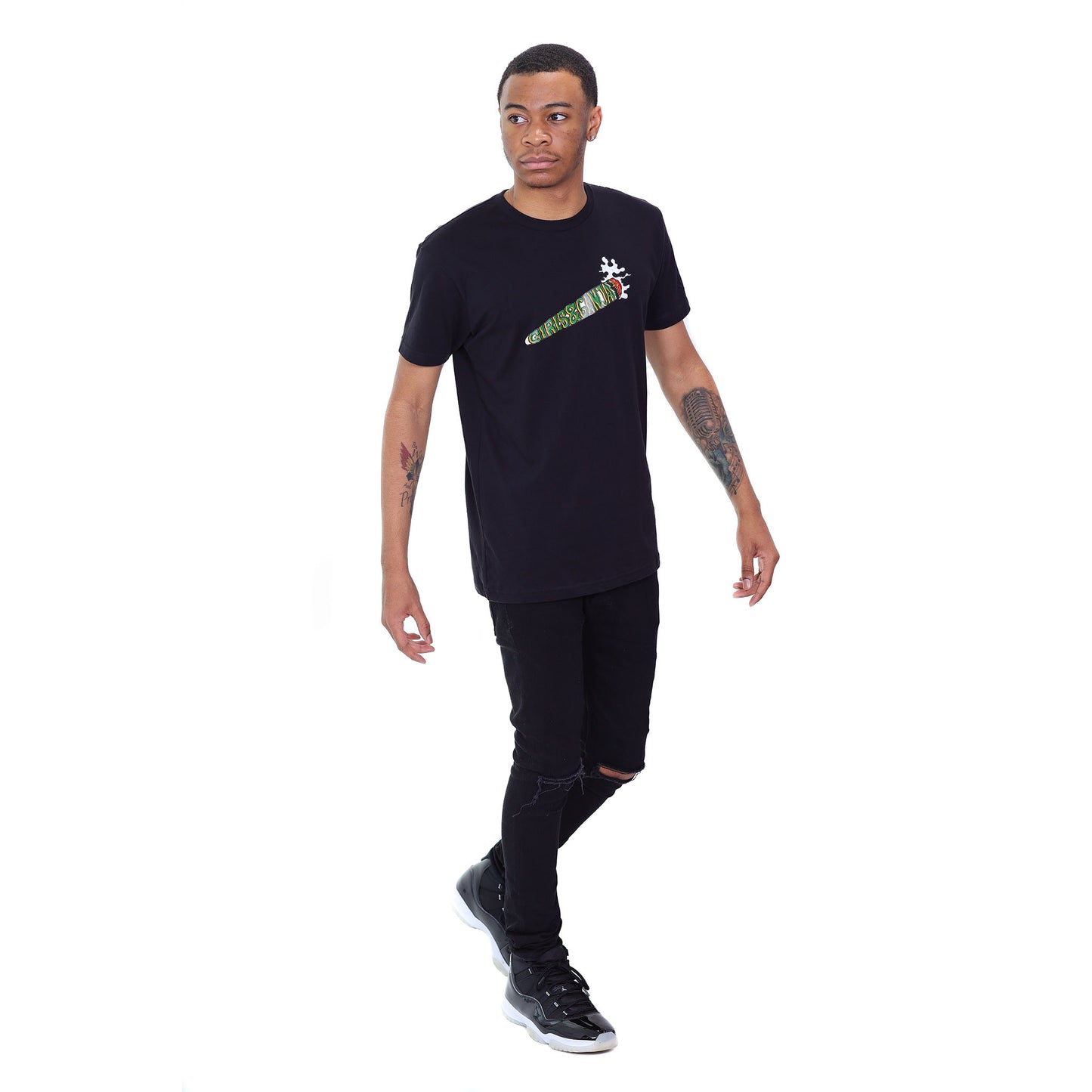 Girls & Ganja Spliff Text T-Shirt