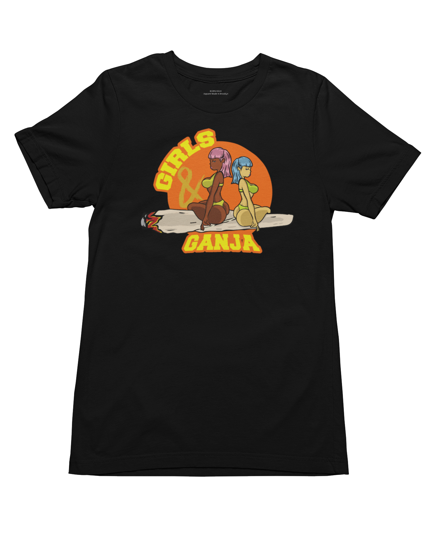 Girls & Ganja T-Shirt Black