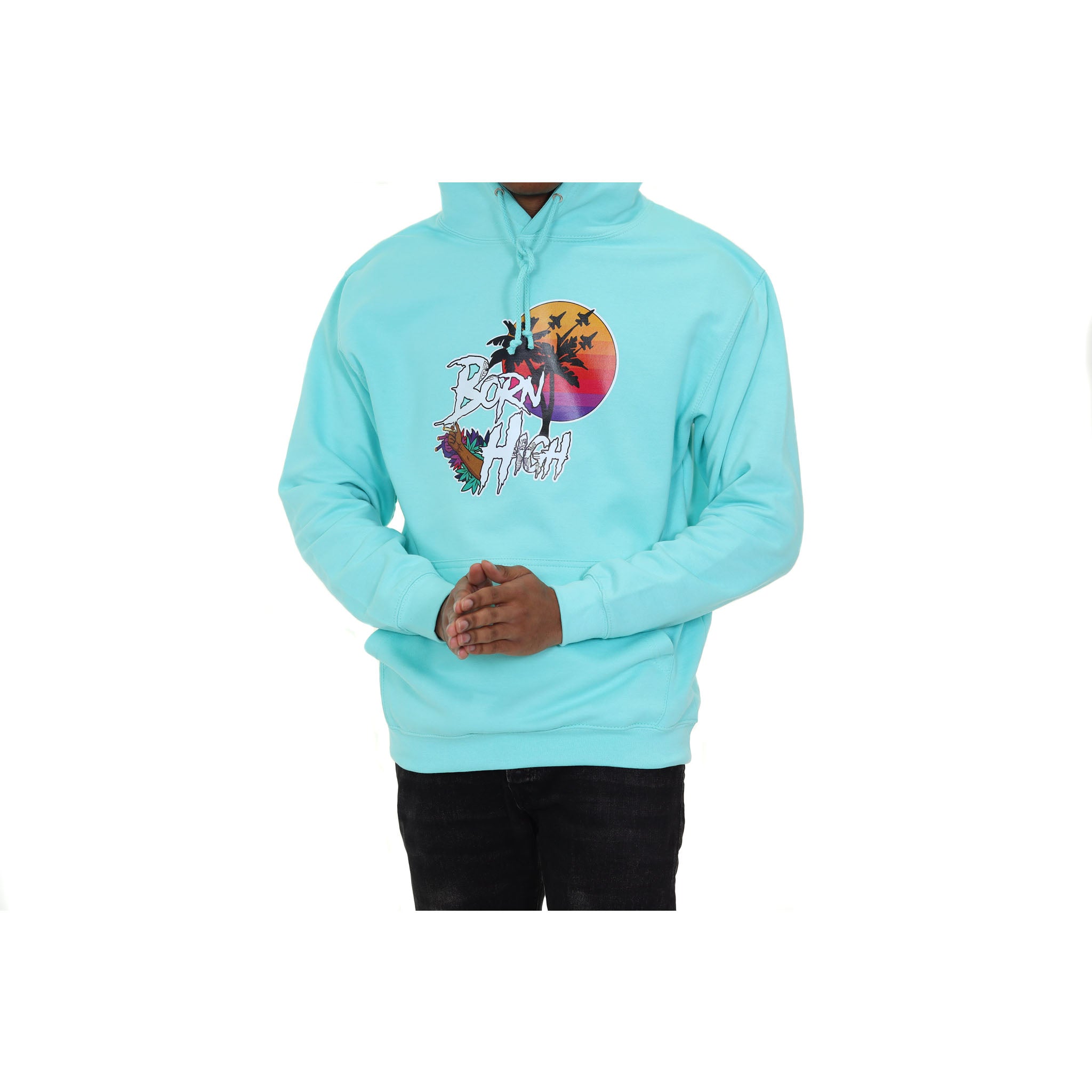 Bornh High Hooded Miami Vibes Sweatshirt