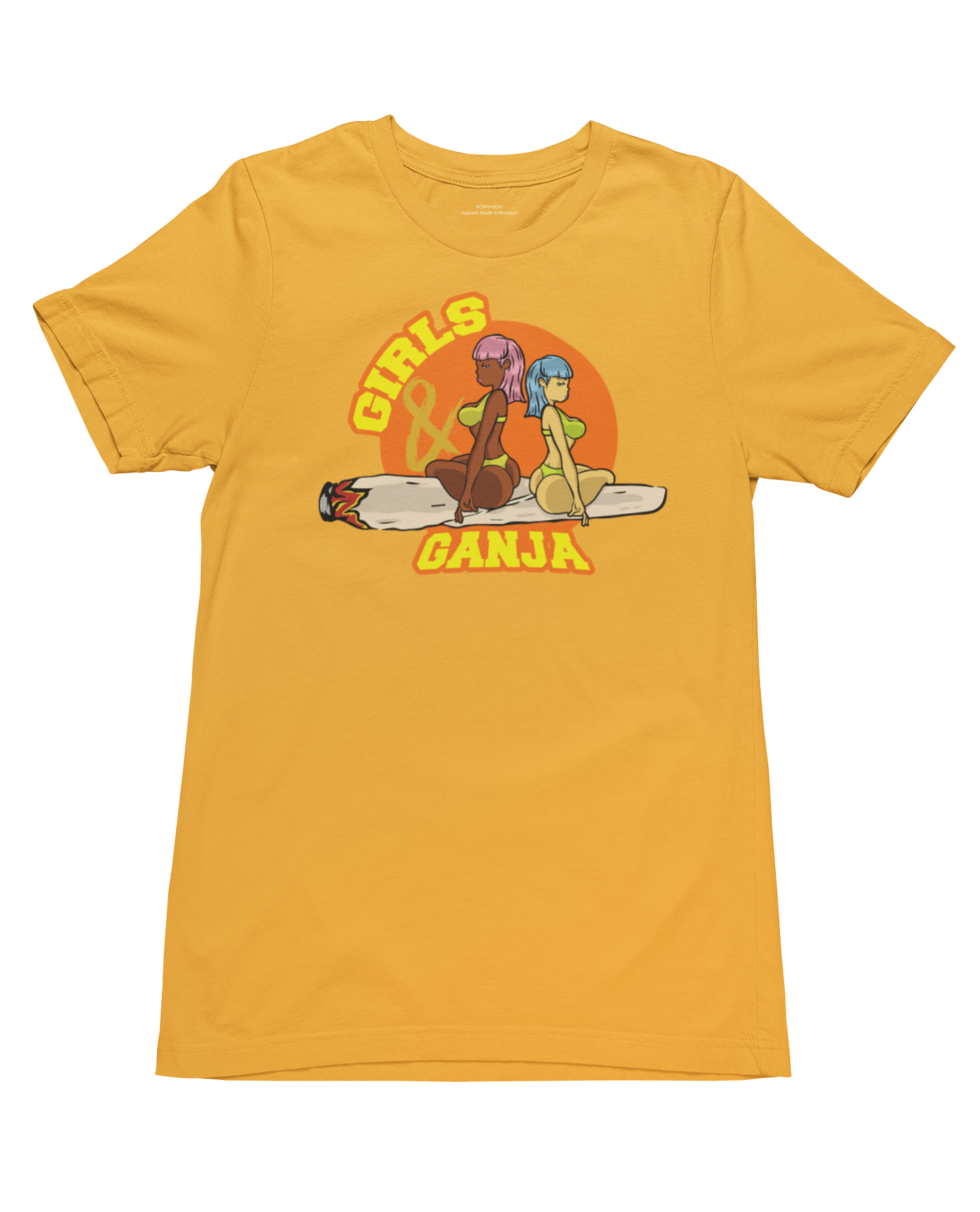 Girls & Ganja T-Shirt Gold