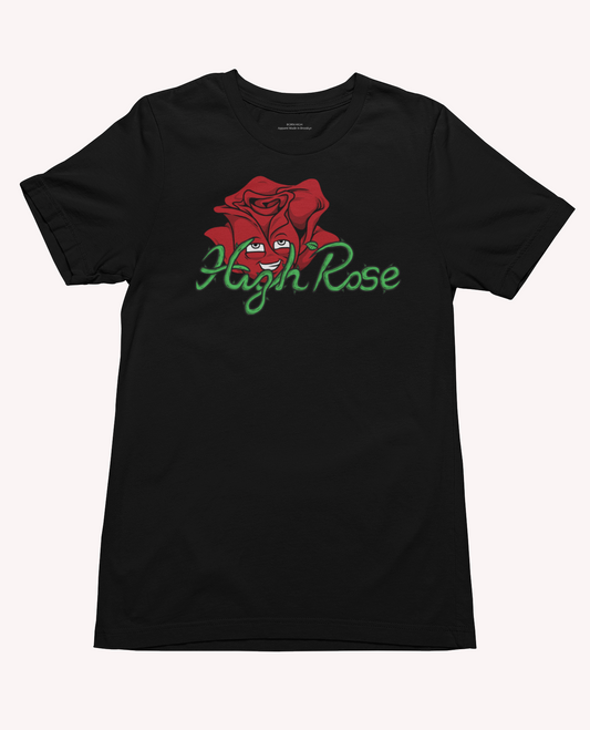 High Rose T-Shirt Black