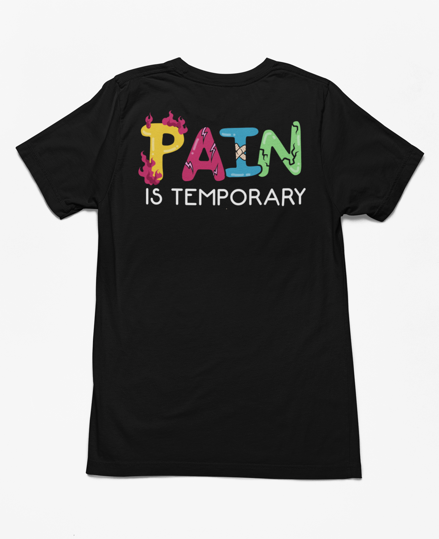 Pain Is Temporary Black T-shirt