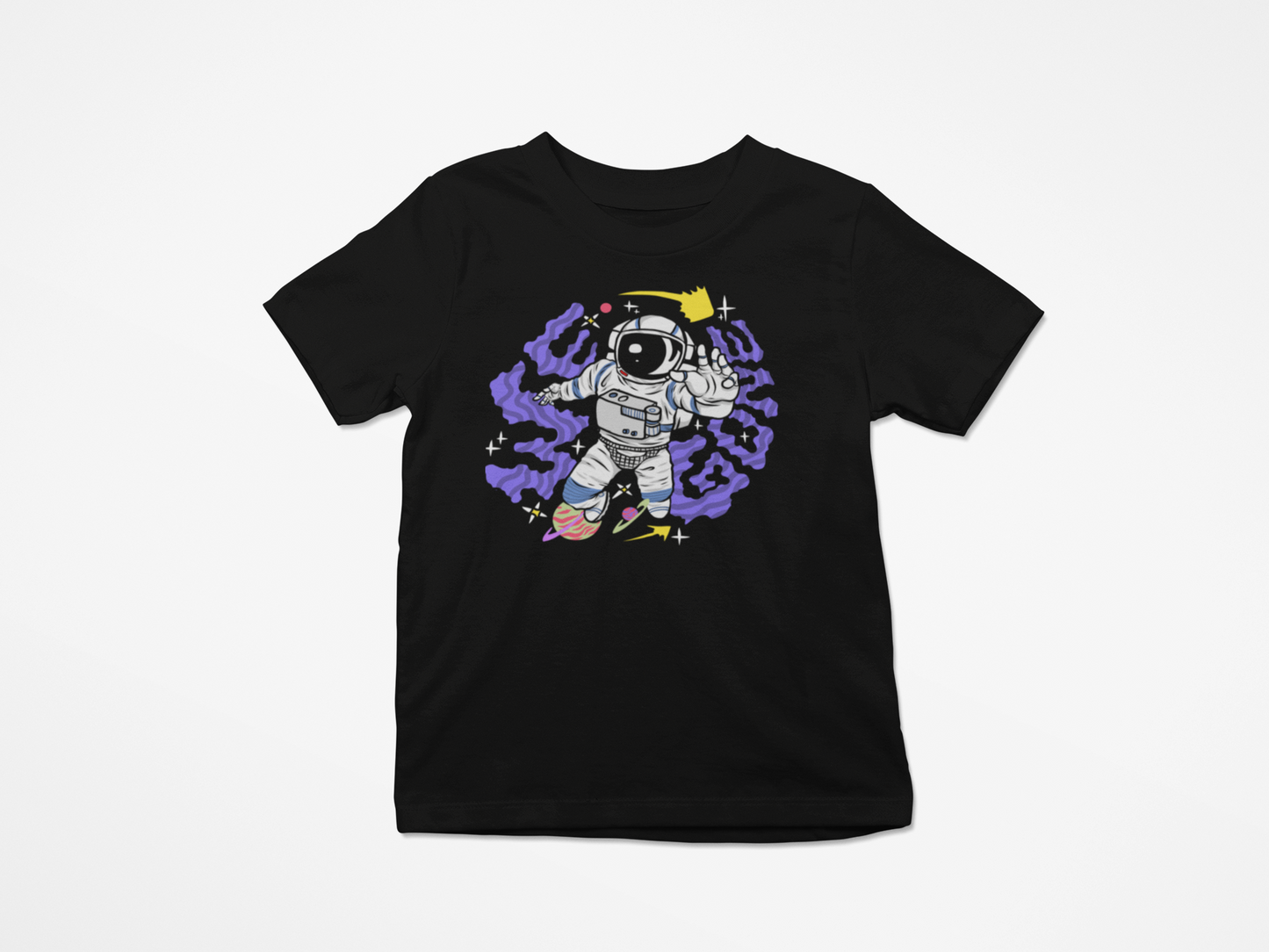 Kids Spaceman T-Shirt Black